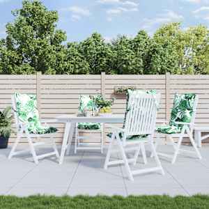 Blazine za stole 4 kosi vzorec listov oxford tkanina