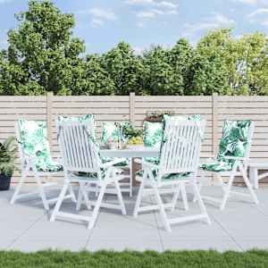 Blazine za stole 6 kosov vzorec listov oxford tkanina