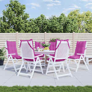 Blazine za stole 6 kosov roza oxford tkanina