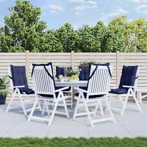 Blazina za stol 6 kosov mornarsko modra oxford tkanina