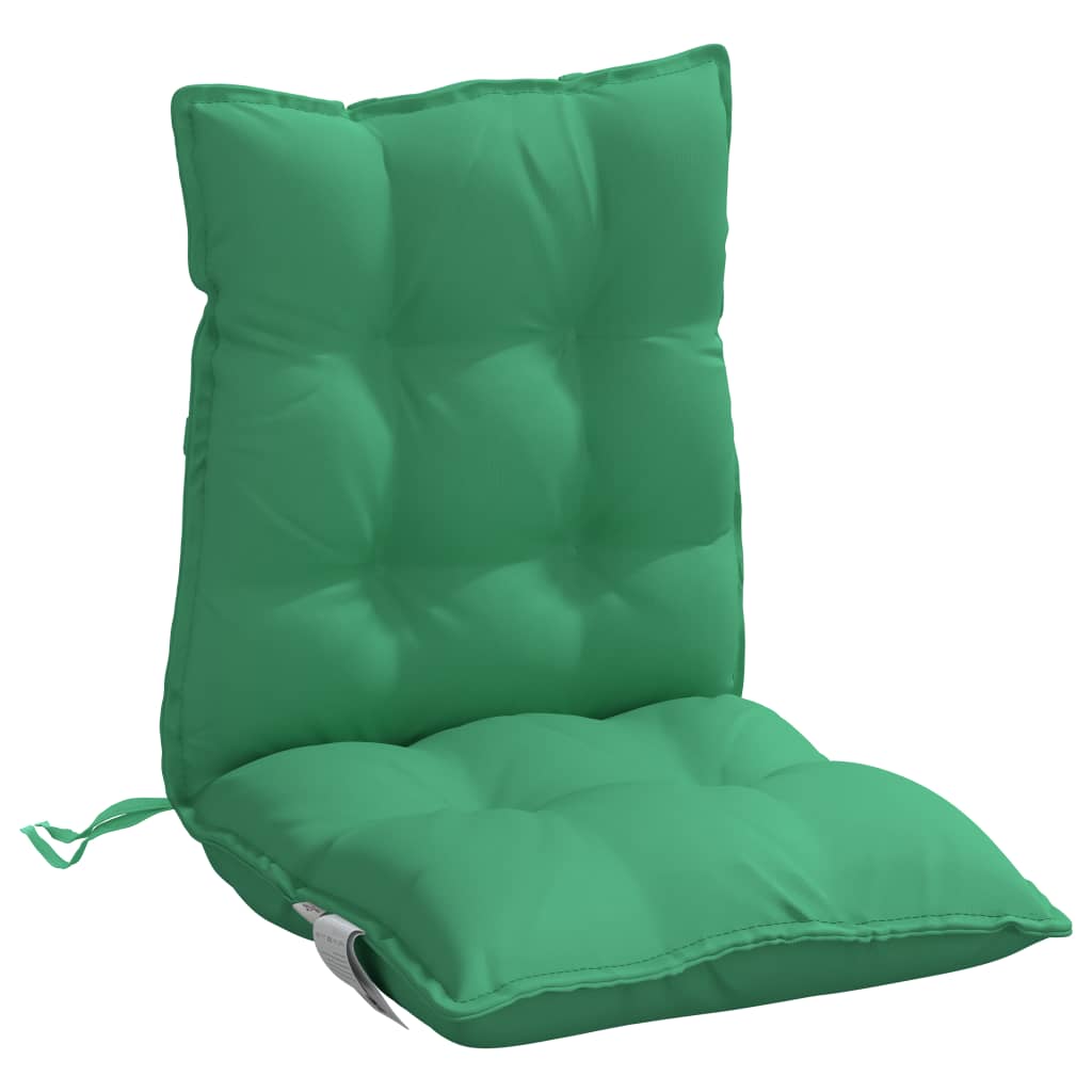 vidaXL Stoelkussens 6 st lage rug oxford stof groen, foto 2