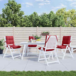 Blazina za stol 4 kosi vinsko rdeča oxford tkanina