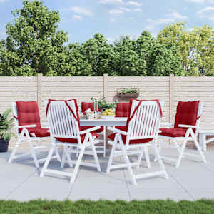 Blazina za stol 6 kosov vinsko rdeča oxford tkanina