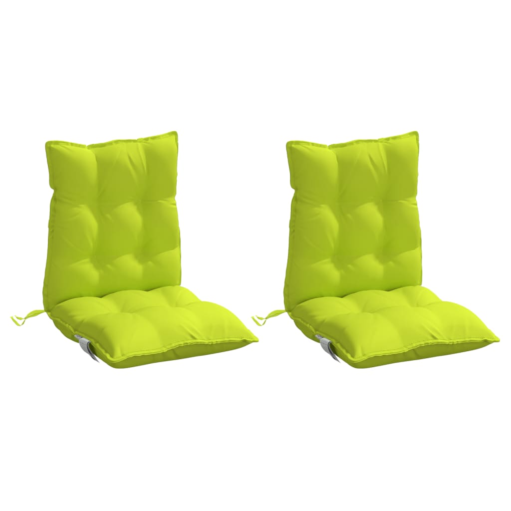 vidaXL Stoelkussens 2 st lage rug oxford stof felgroen groen, foto 4
