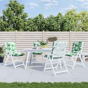 Blazine za stole 4 kosi vzorec listja oxford blago