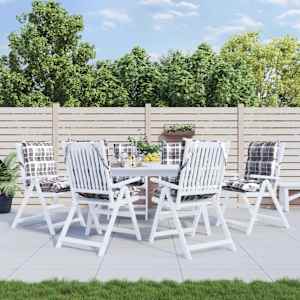 Blazina za stol 6 kosov siva karirasta oxford tkanina