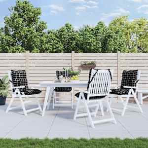 Blazina za stol 4 kosi črna karirasta oxford tkanina