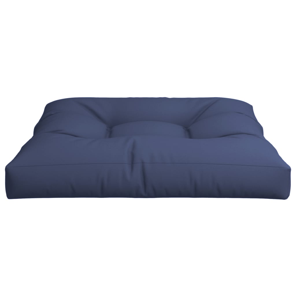 vidaXL Palletkussen 70x70x12 cm stof marineblauw, foto 2