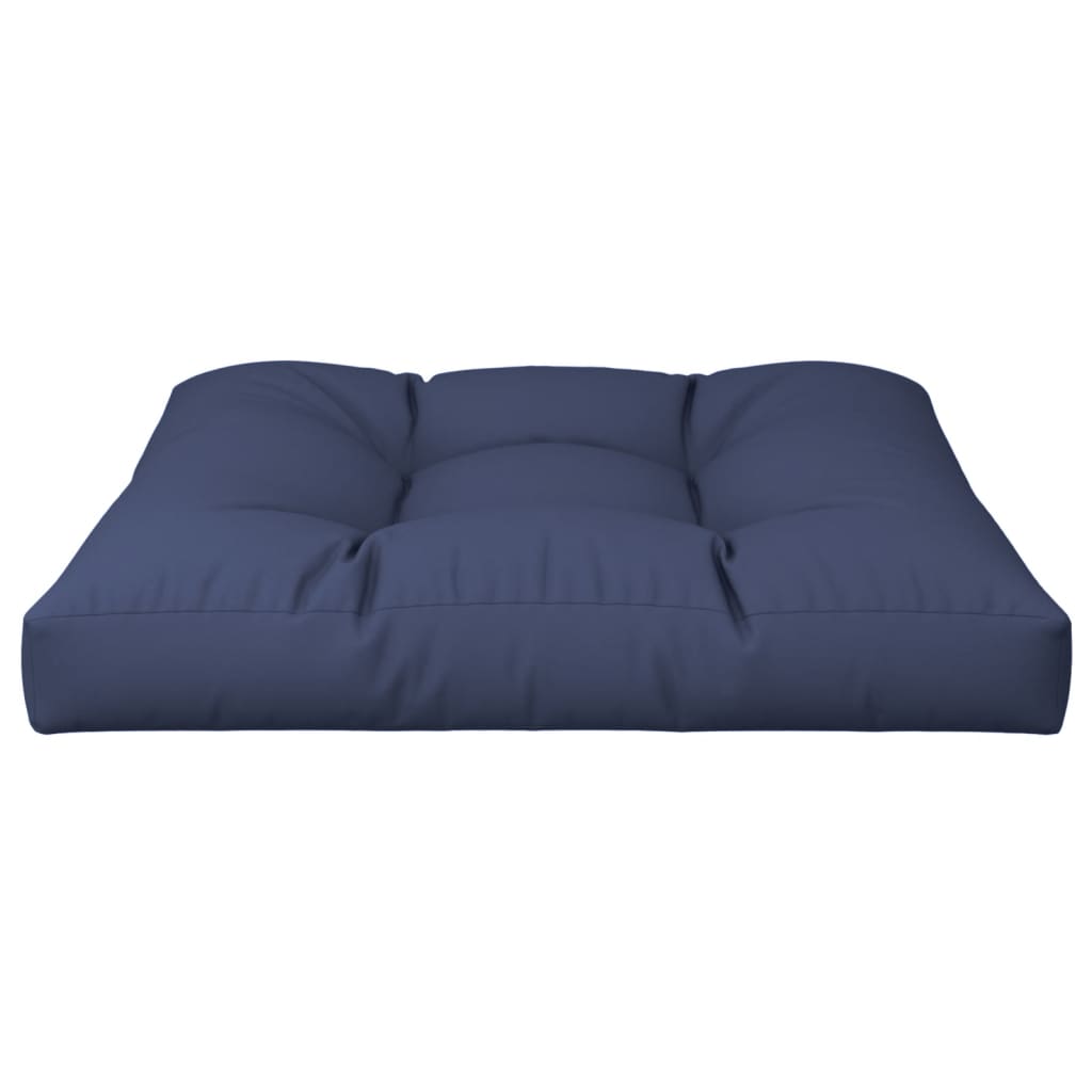 vidaXL Palletkussen 70x70x12 cm stof marineblauw, foto 4