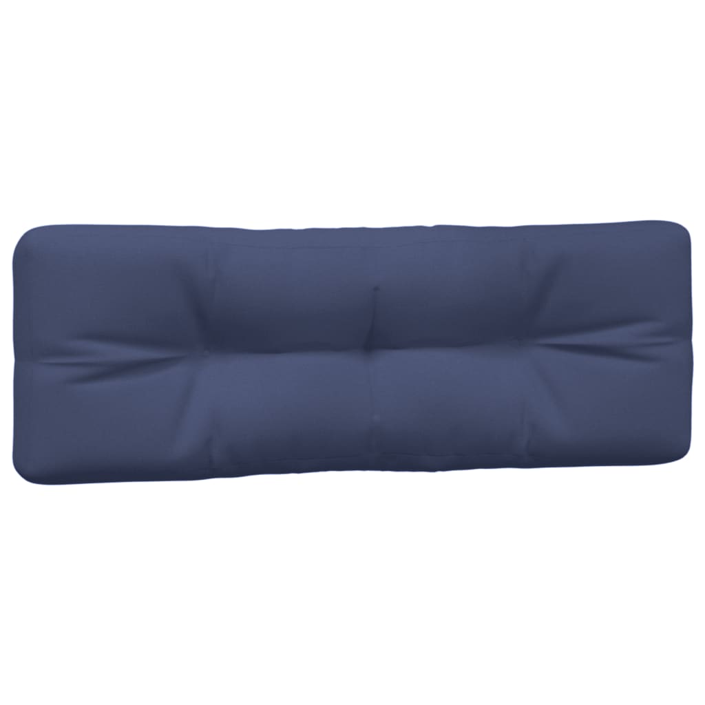 vidaXL Palletkussens 2 st stof marineblauw, foto 2