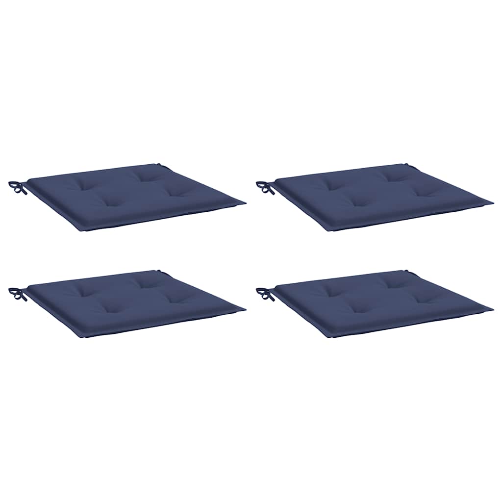 vidaXL Palletkussens 4 st 40x40x3 cm oxford stof marineblauw, foto 4