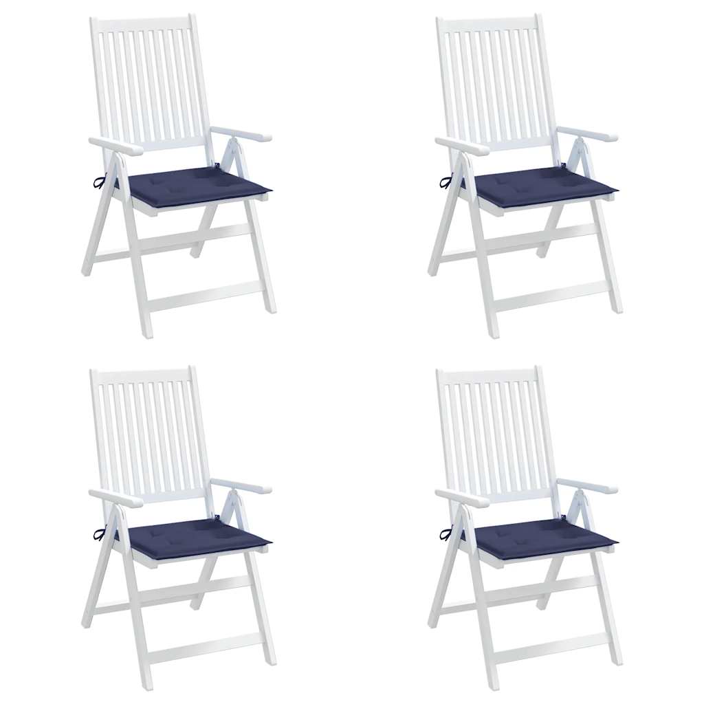 vidaXL Palletkussens 4 st 40x40x3 cm oxford stof marineblauw, foto 2