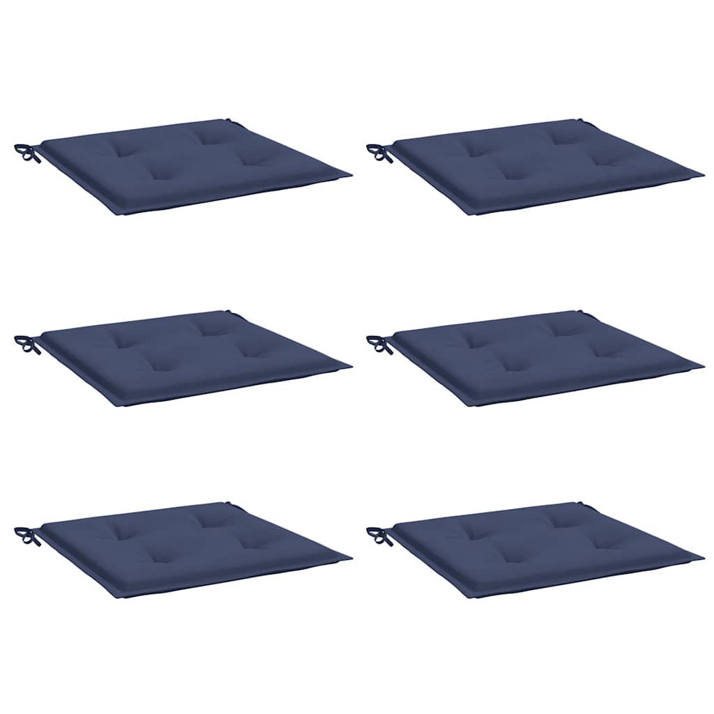 vidaXL Perne pentru paleți 6 buc. bleumarin, 40x40x4 cm, textil Oxford