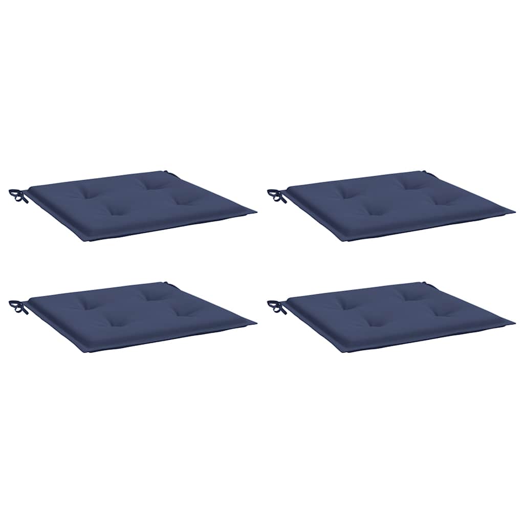vidaXL Palletkussens 4 st 50x50x4 cm oxford stof marineblauw afbeelding