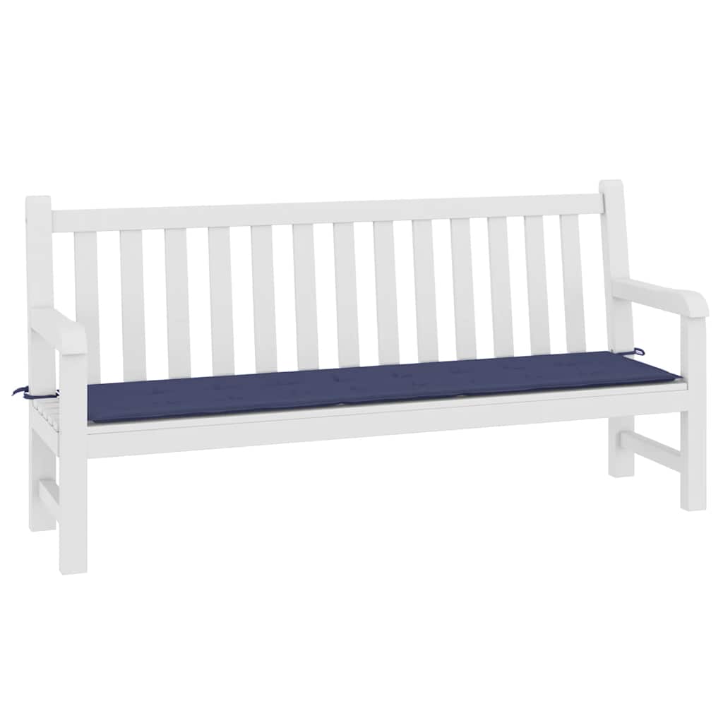 vidaXL Tuinbankkussen 200x50x4 cm oxford stof marineblauw afbeelding