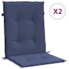 vidaXL Seljatoepadjad 2 tk Tumesinine 100 x 50 x 4 cm
