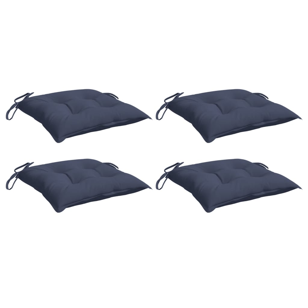 vidaXL Stoelkussens 4 st 40x40x7 cm oxford stof marineblauw, foto 2
