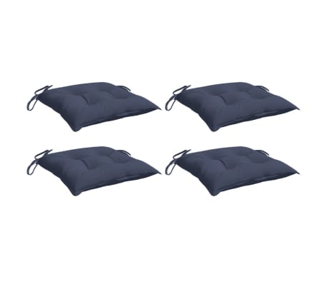 vidaXL tooli istmepadjad 4 tk tumesinine40 x 40 x 7 cm kangas