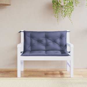 Blazina za vrtno klop 2 kosa modra 100x50x7 cm oxford tkanina