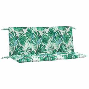Podušky na zahradní lavici 2 ks vzor listů 120x50x7 cm oxford - obrázek 2