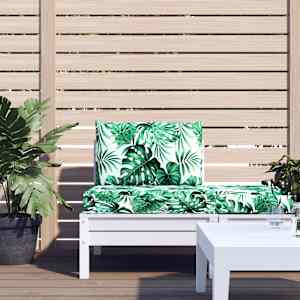 Blazine za palete 2 kosa vzorec listja blago