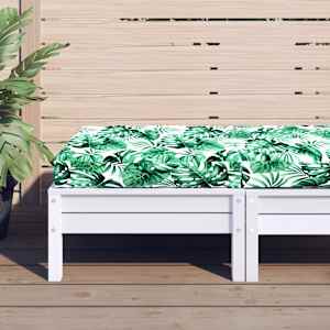 Blazina za palete vzorec listja 60x60x9,5 cm oxford tkanina