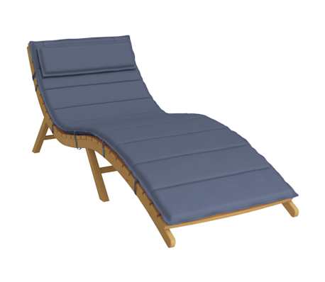 vidaXL Sun Lounger Cushion Navy Blue 70.9"x23.6"x1.6" Oxford Fabric