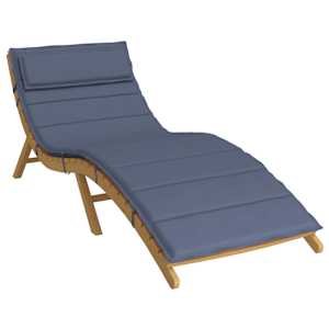 vidaXL Sun Lounger Cushion Navy Blue 70.9"x23.6"x1.6" Oxford Fabric
