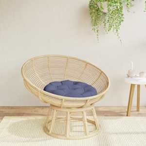 Okrogla blazina mornarsko modra Ø 60x11 cm oxford tkanina