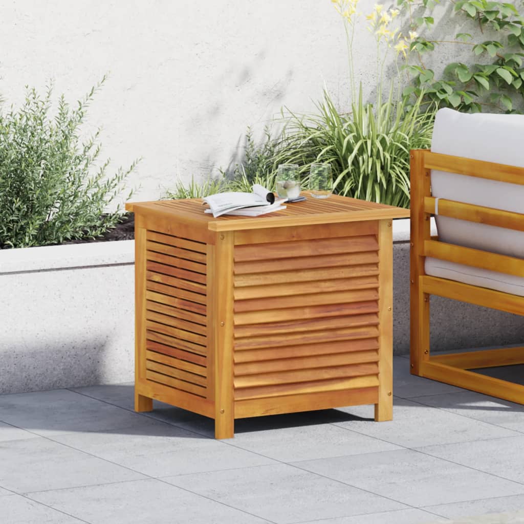 Contenitore Giardino con Feritoia 50x60x56cm Massello Acacia vidaXL