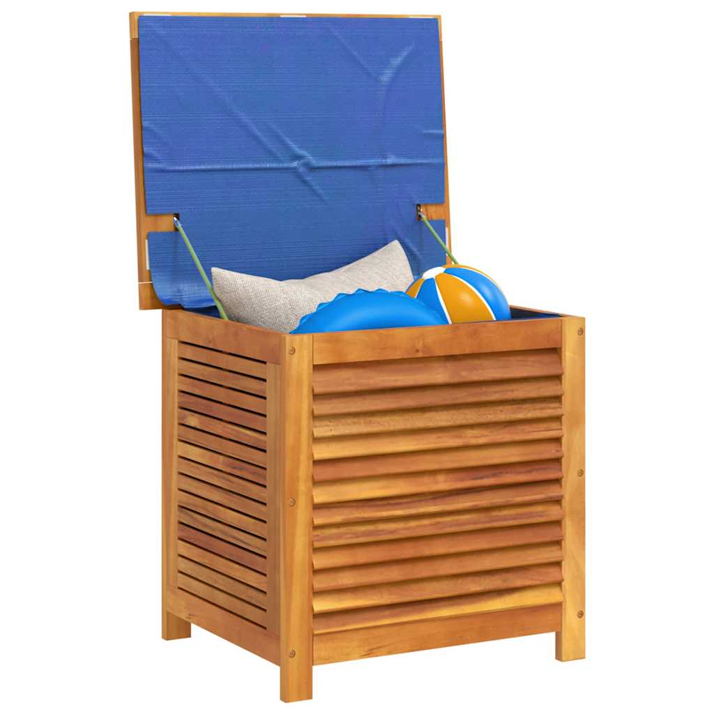 Garden Storage Box with Louver Outdoor Patio Furniture Solid Wood Acacia vidaXL - Picture 9 of 48