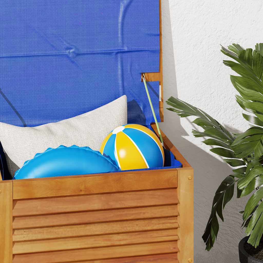 Garden Storage Box with Louver Outdoor Patio Furniture Solid Wood Acacia vidaXL - Picture 10 of 48