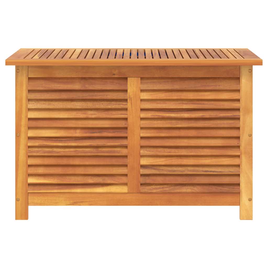 Garden Storage Box with Louver Outdoor Patio Furniture Solid Wood Acacia vidaXL - Picture 22 of 48