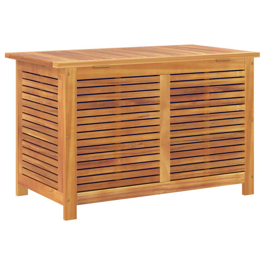 Garden Storage Box with Louver Outdoor Patio Furniture Solid Wood Acacia vidaXL - Picture 24 of 48