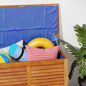 Zahradní úložný box s lamelami 90 x 50 x 56 cm masivní akácie - obrázek 4