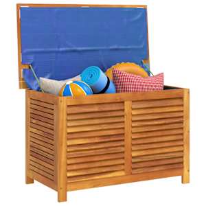 Zahradní úložný box s lamelami 90 x 50 x 56 cm masivní akácie - obrázek 5