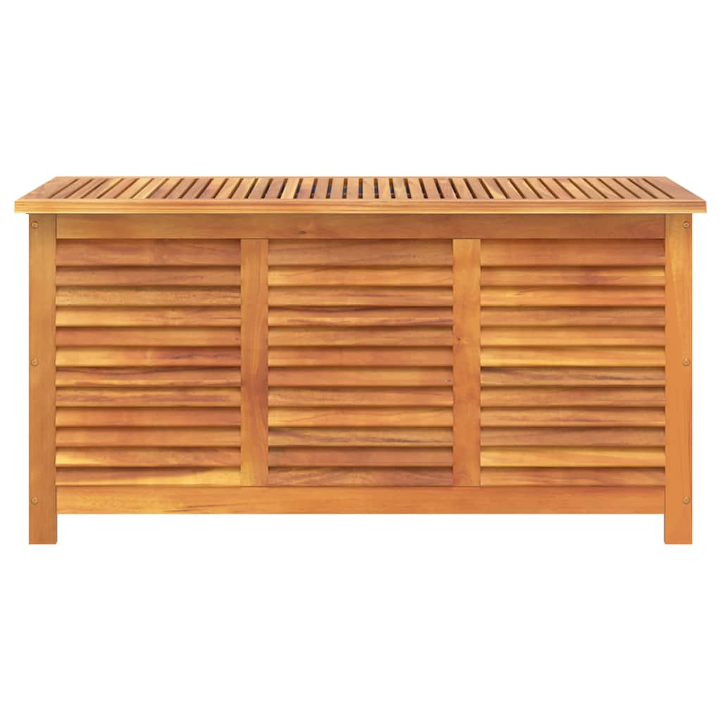 Garden Storage Box with Louver Outdoor Patio Furniture Solid Wood Acacia vidaXL - Picture 33 of 48