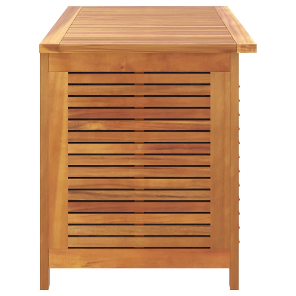 Garden Storage Box with Louver Outdoor Patio Furniture Solid Wood Acacia vidaXL - Picture 34 of 48