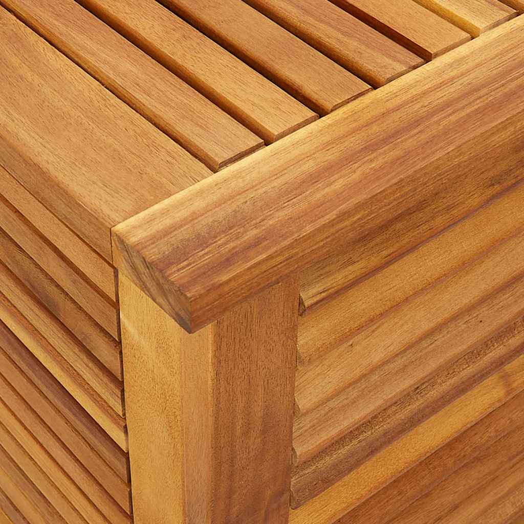 Garden Storage Box with Louver Outdoor Patio Furniture Solid Wood Acacia vidaXL - Picture 36 of 48