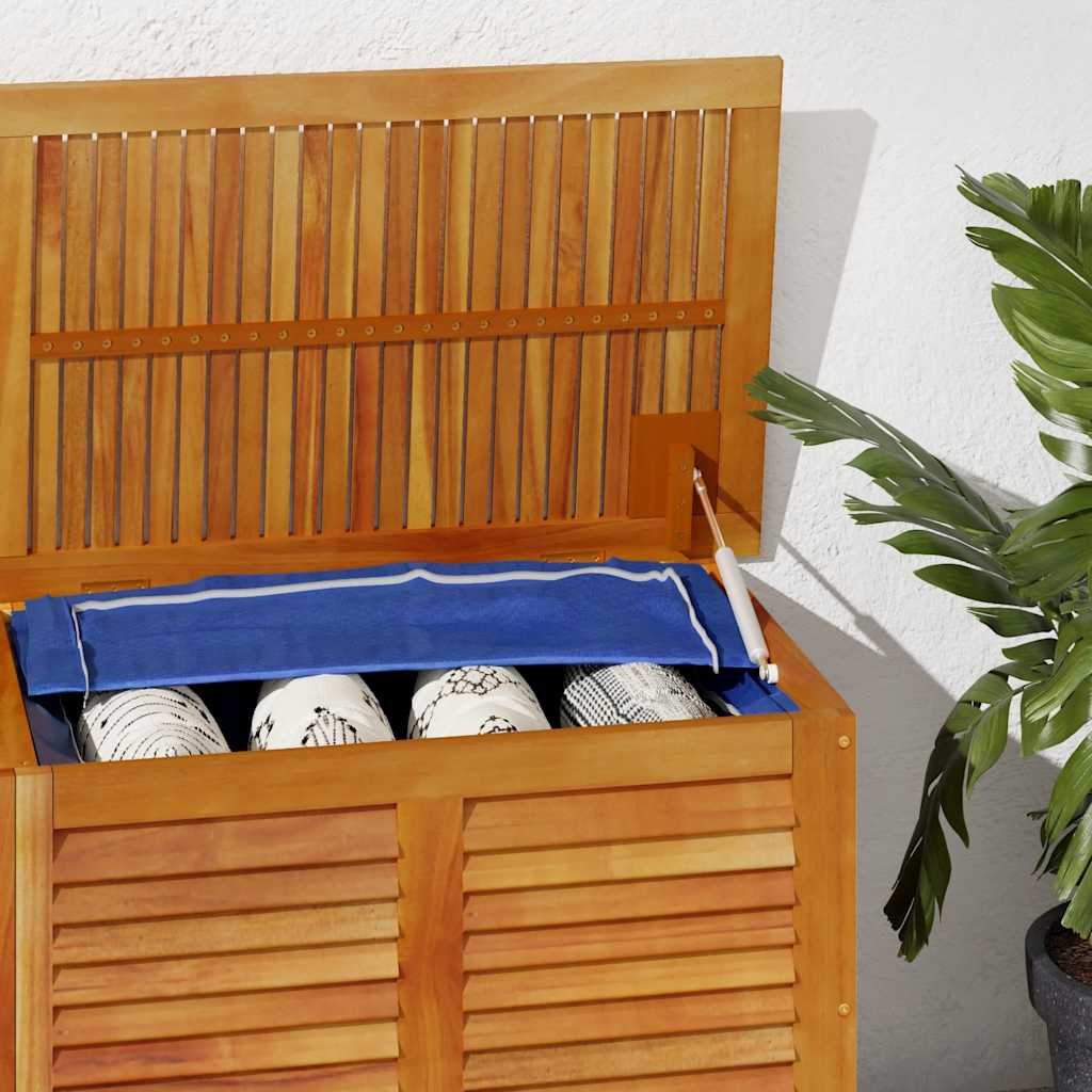 Garden Storage Box with Louver Outdoor Patio Furniture Solid Wood Acacia vidaXL - Picture 42 of 48