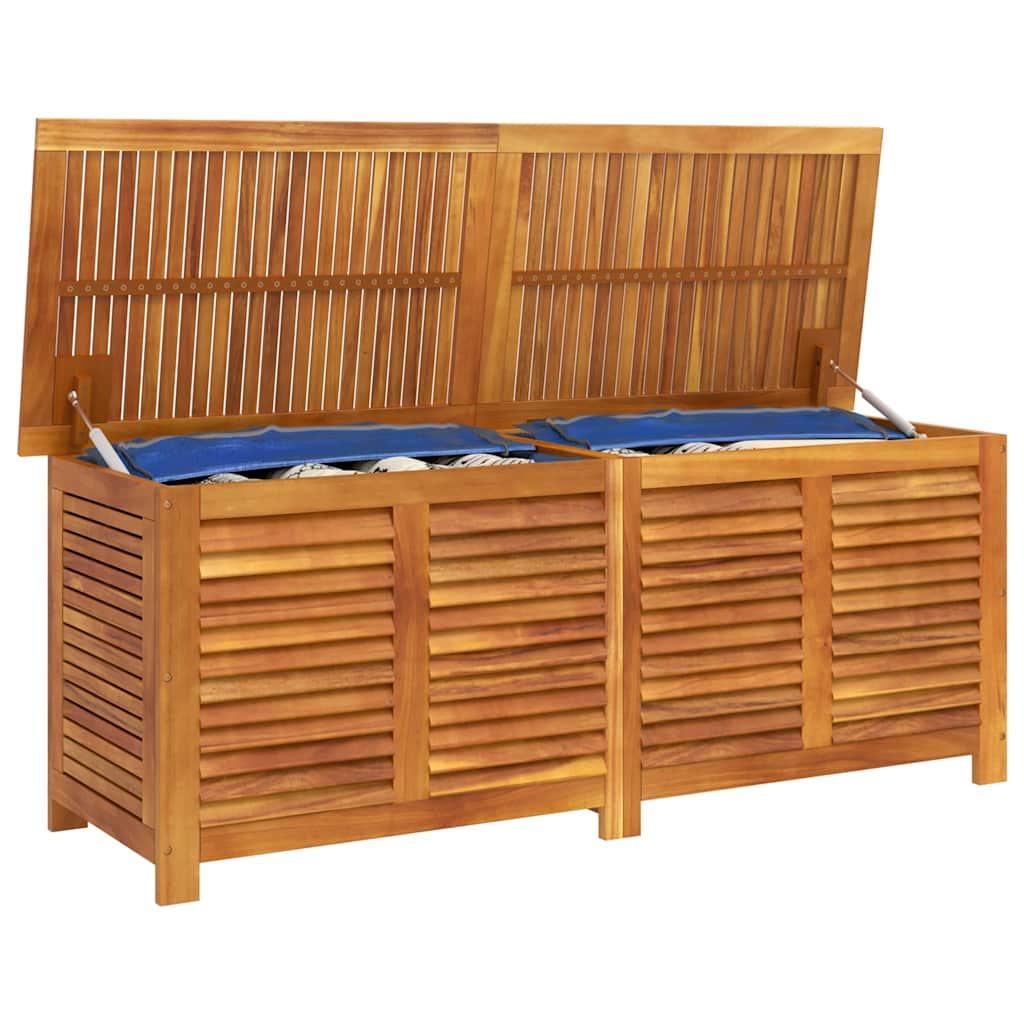 Garden Storage Box with Louver Outdoor Patio Furniture Solid Wood Acacia vidaXL - Picture 43 of 48