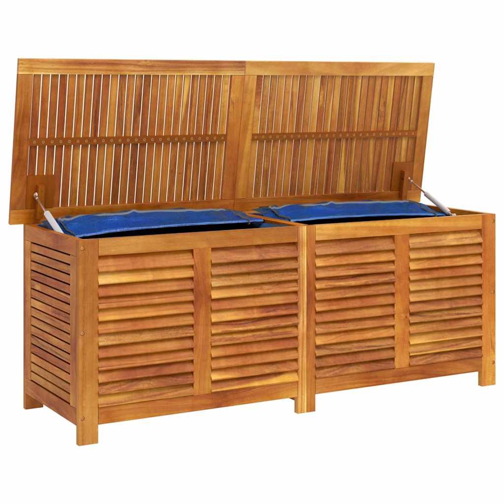 Garden Storage Box with Louver Outdoor Patio Furniture Solid Wood Acacia vidaXL - Picture 44 of 48