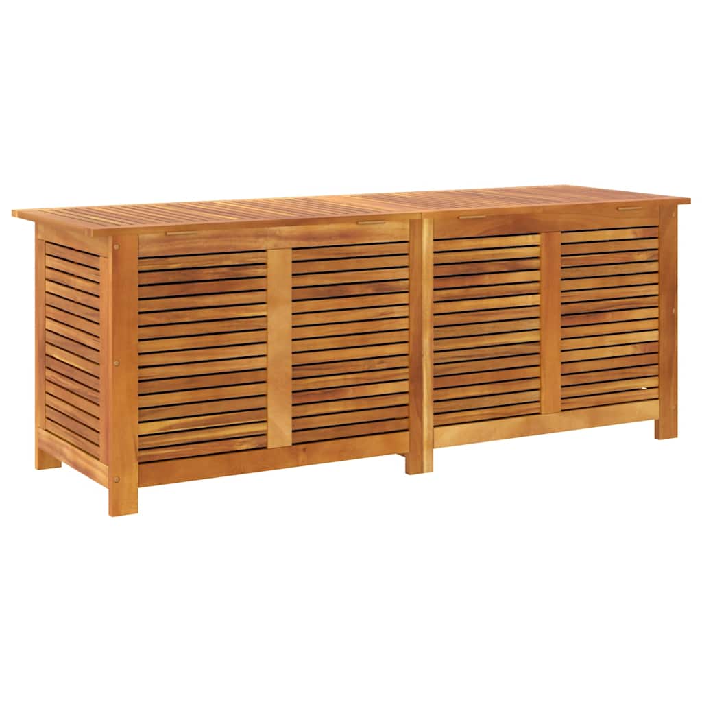 Garden Storage Box with Louver Outdoor Patio Furniture Solid Wood Acacia vidaXL - Picture 46 of 48