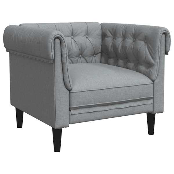 vidaXL Chesterfield tugitool, helehall, kangas