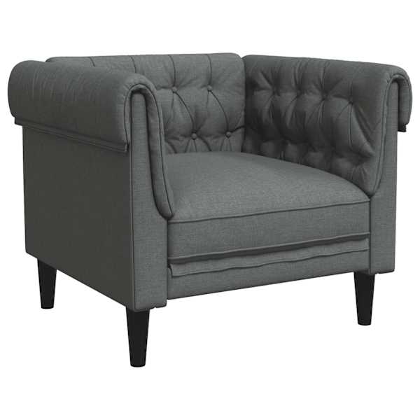 vidaXL Chesterfield tugitool, tumehall, kangas