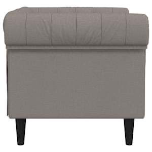 Křeslo Chesterfield taupe textil - obrázek 5