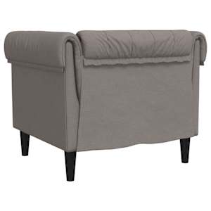 Křeslo Chesterfield taupe textil - obrázek 6