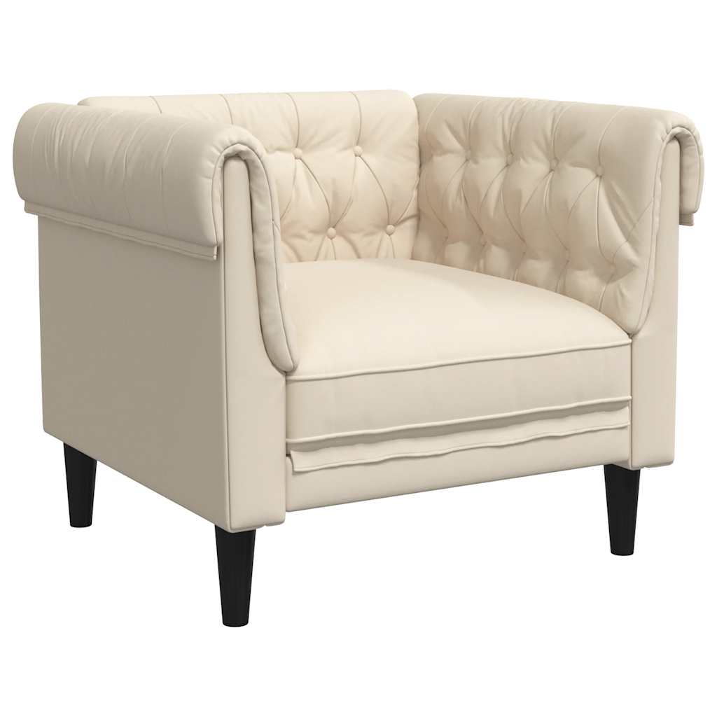 Thumbnail - vidaXL Sessel Chesterfield Leinen