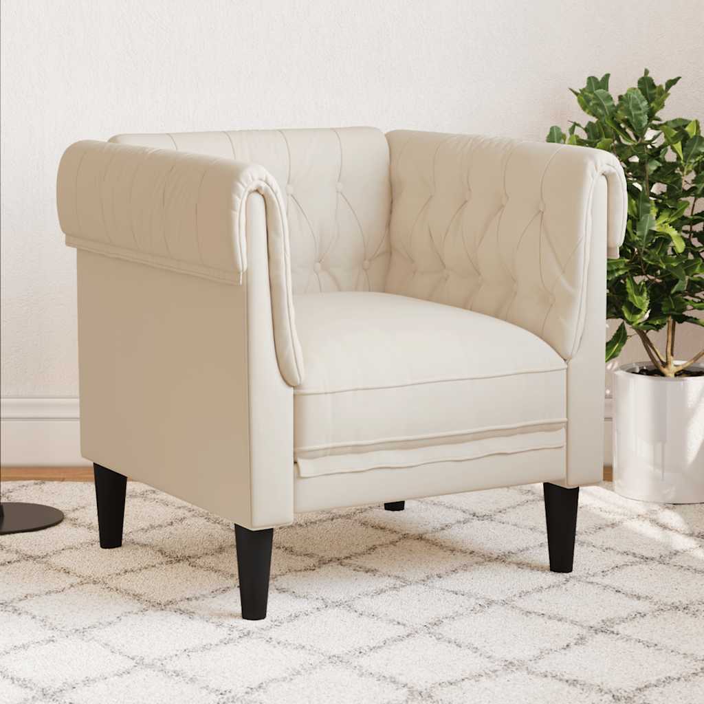 Thumbnail - vidaXL Sessel Chesterfield Leinen