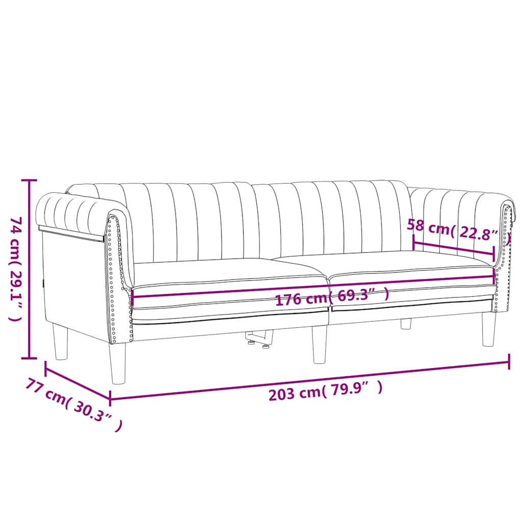 Sofa Chair Upholstered Armchair Seating Living Room Faux Suede Leather vidaXL - Picture 64 of 132
